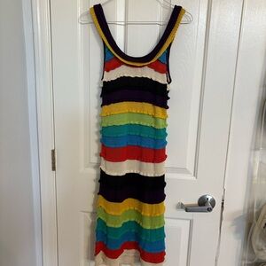 Catherine Malandrino Multicolor Striped Dress